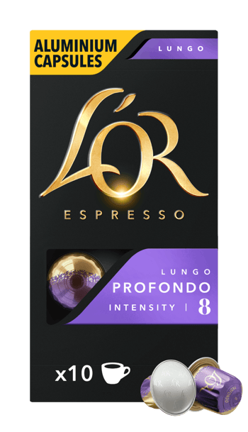 lor espresso lungo profondo x10 optimised pods